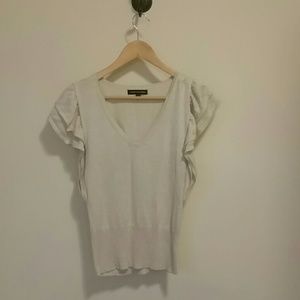 Flutter cap sleeve top